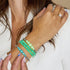 Citron vert | Argent | Bracelet d'expression en céramique Lumos